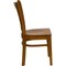 Emma and Oliver Vertical Slat Back Wooden Restaurant Dining Chair